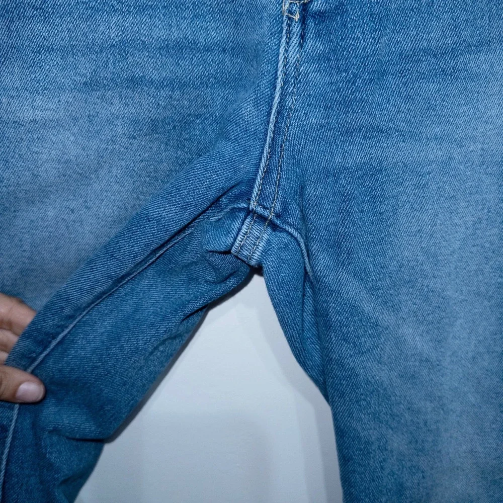 Insane Gene Blue Super‎ Relaxed Mid Rise Crop Boot Cut Jeans Size 27